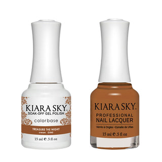 Kiara Sky 543 Treasure The Night - Kiara Sky Gel Polish & Matching Nail Lacquer Duo Set - 0.5oz