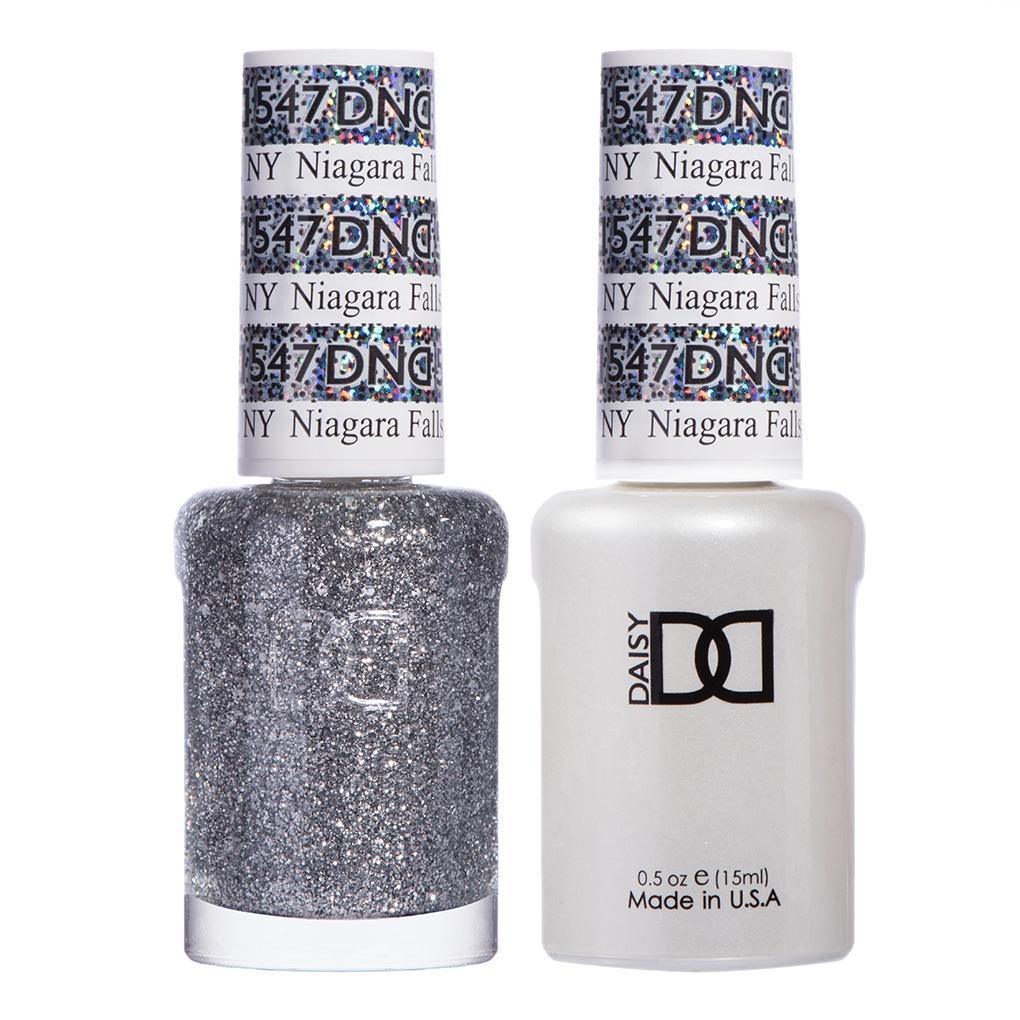 DND Gel Nail Polish Duo - 547 Silver Colors - Niagara Falls, NY by DND - Daisy Nail Designs sold by DTK Nail Supply