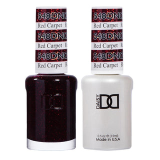 DND Gel Nail Polish Duo - 548 Red Colors - Red Carpet by DND - Daisy Nail Designs sold by DTK Nail Supply