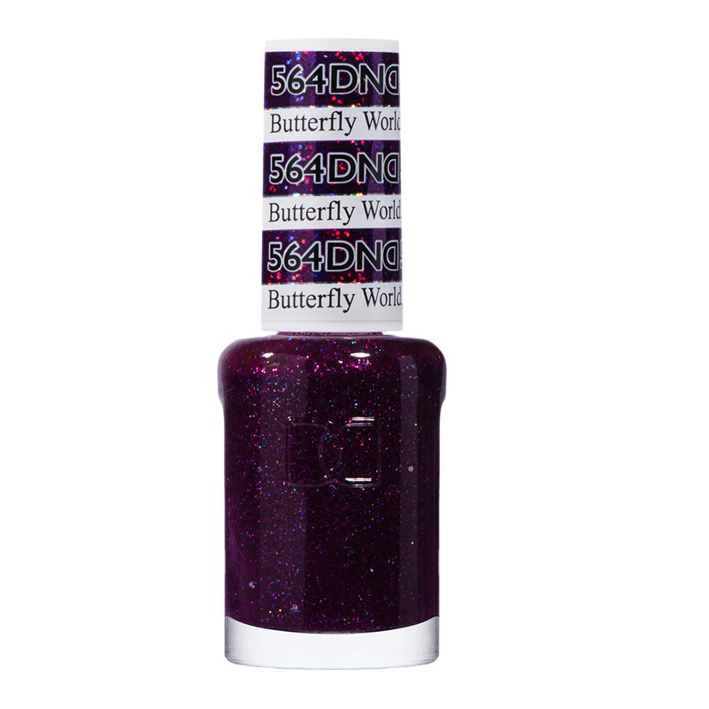 DND Nail Lacquer - 564 Purple Colors - Butterfly World, FL