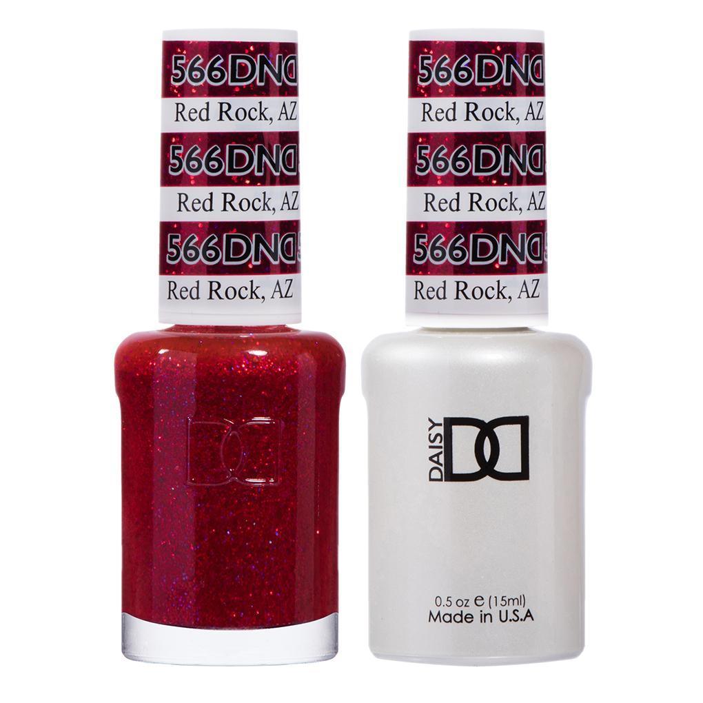 DND Gel Nail Polish Duo - 566 Red Colors - Red Rock, AZ by DND - Daisy Nail Designs sold by DTK Nail Supply