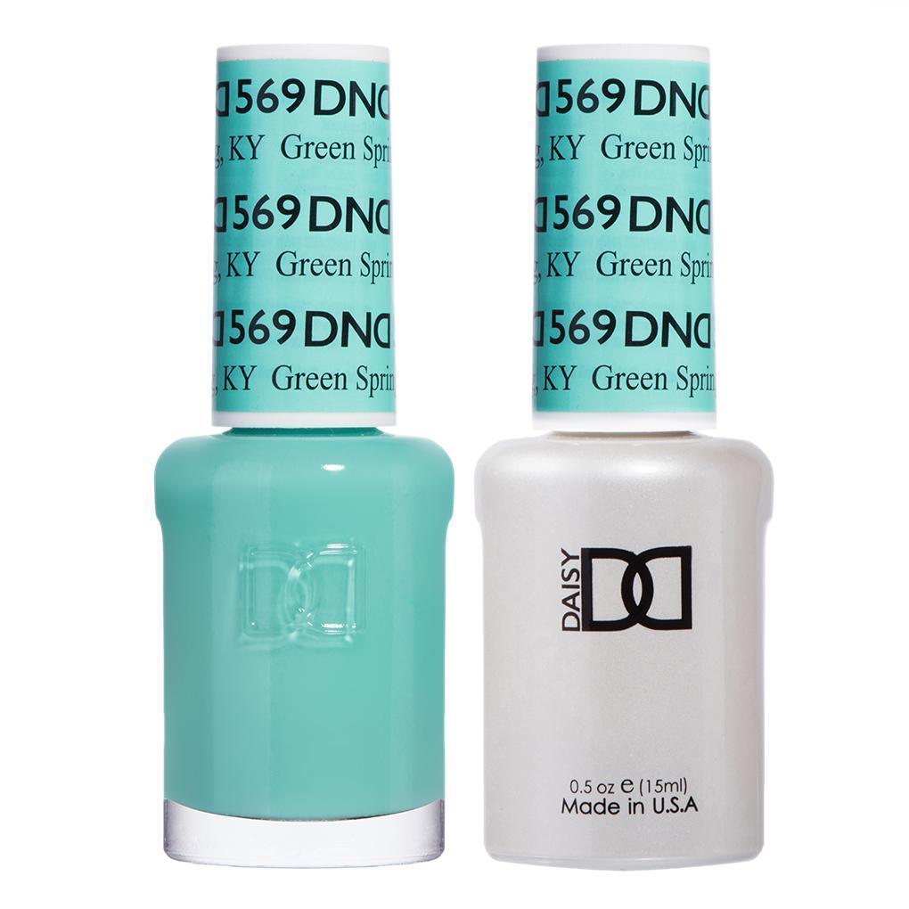 DND Gel Nail Polish Duo - 569 Green Colors - Green Spring, KY