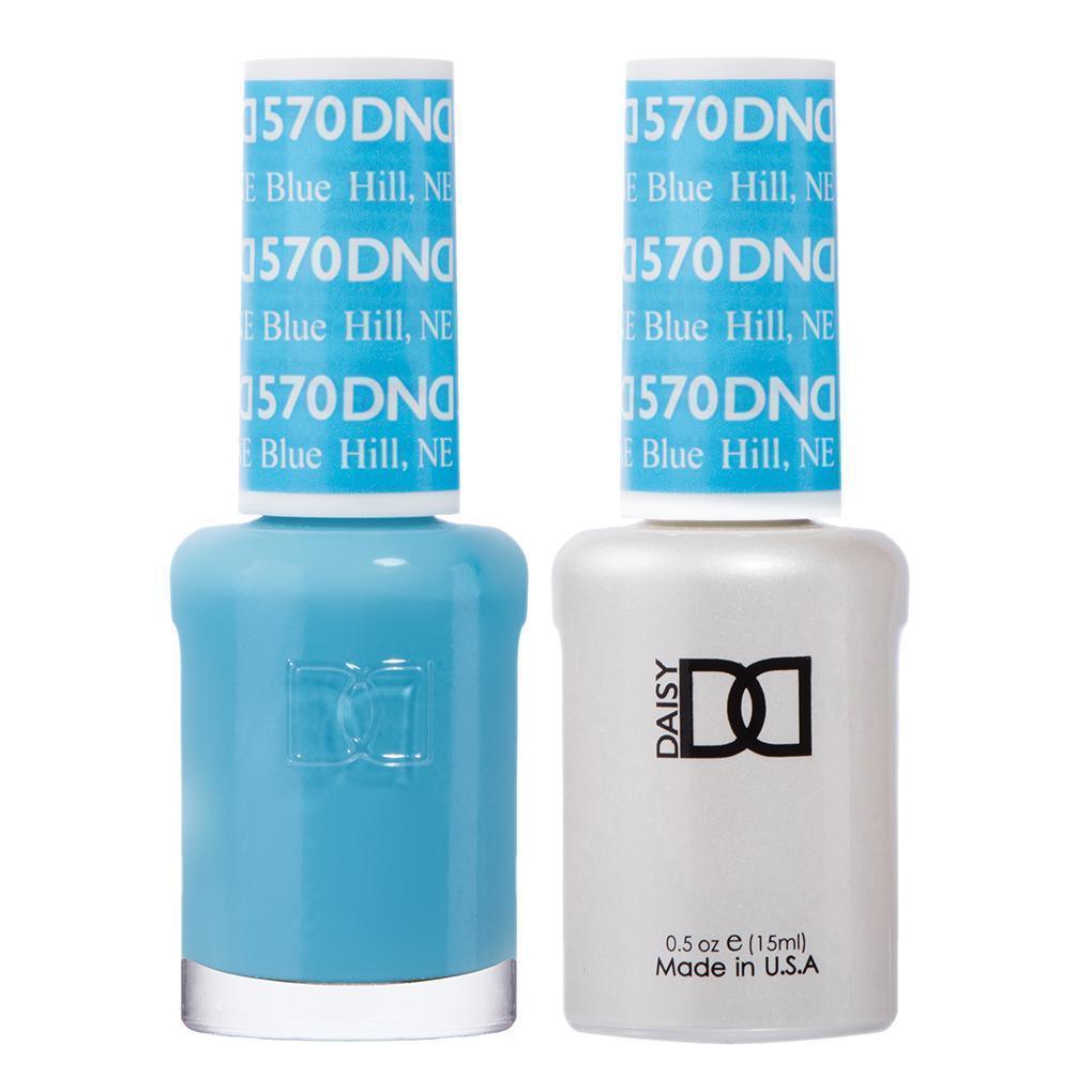 DND Gel Nail Polish Duo - 570 Blue Colors - Blue Hill, NE by DND - Daisy Nail Designs sold by DTK Nail Supply