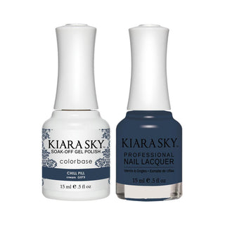 Kiara Sky 573 Chill Pill - Kiara Sky Gel Polish & Matching Nail Lacquer Duo Set - 0.5oz