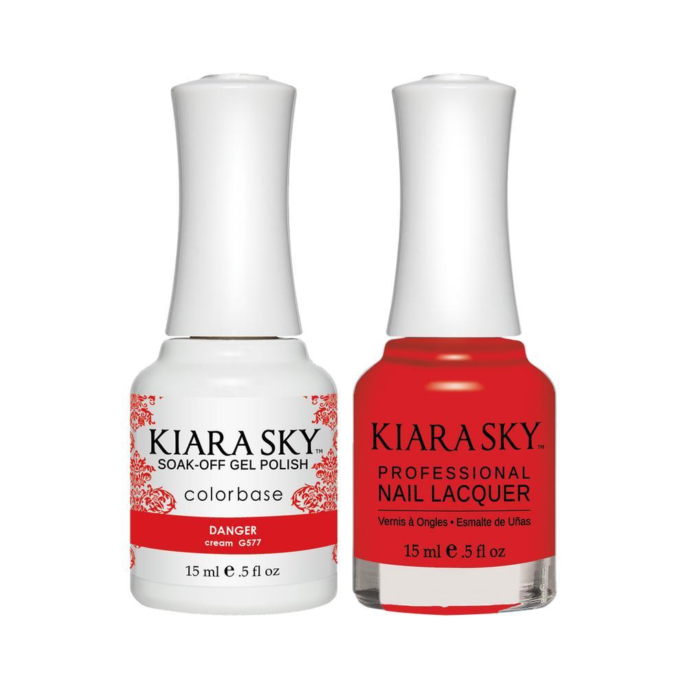 Kiara Sky 577 Danger - Kiara Sky Gel Polish & Matching Nail Lacquer Duo Set - 0.5oz