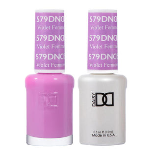 DND Gel Nail Polish Duo - 579 Purple Colors - Violet Femmes by DND - Daisy Nail Designs sold by DTK Nail Supply