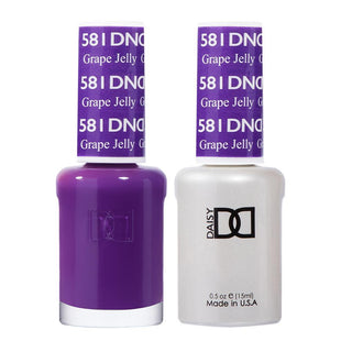 DND Gel Nail Polish Duo - 581 Purple Colors - Grape Jelly by DND - Daisy Nail Designs sold by DTK Nail Supply