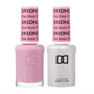 DND Gel Nail Polish Duo - 593 Pink Colors - Pink Beauty by DND - Daisy Nail Designs sold by DTK Nail Supply