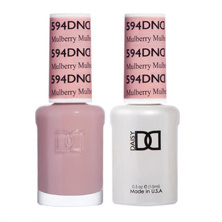 DND Gel Nail Polish Duo - 594 Beige Colors - Mulberry by DND - Daisy Nail Designs sold by DTK Nail Supply