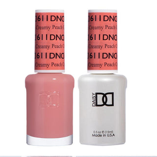DND Gel Nail Polish Duo - 611 Beige Colors - Creamy Peach by DND - Daisy Nail Designs sold by DTK Nail Supply