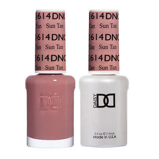 DND Gel Nail Polish Duo - 614 Beige Colors - Sun Tan by DND - Daisy Nail Designs sold by DTK Nail Supply