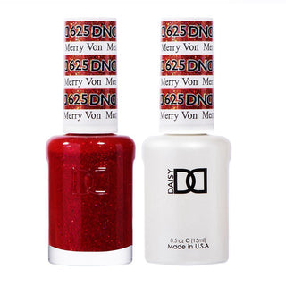 DND Gel Nail Polish Duo - 625 Red Colors - Merry Von by DND - Daisy Nail Designs sold by DTK Nail Supply