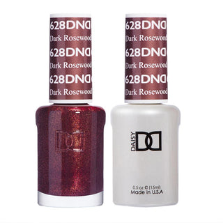 DND Gel Nail Polish Duo - 628 Brown Colors - Dark Rosewood by DND - Daisy Nail Designs sold by DTK Nail Supply
