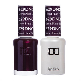 DND Gel Nail Polish Duo - 629 Purple Colors - Secret Plum by DND - Daisy Nail Designs sold by DTK Nail Supply