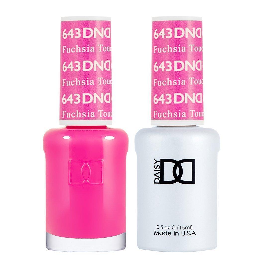 DND Gel Nail Polish Duo - 643 Pink Colors - Fuchsia Touch