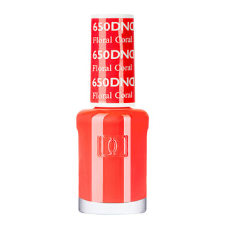 DND Nail Lacquer - 650 Coral Colors - Floral Coral