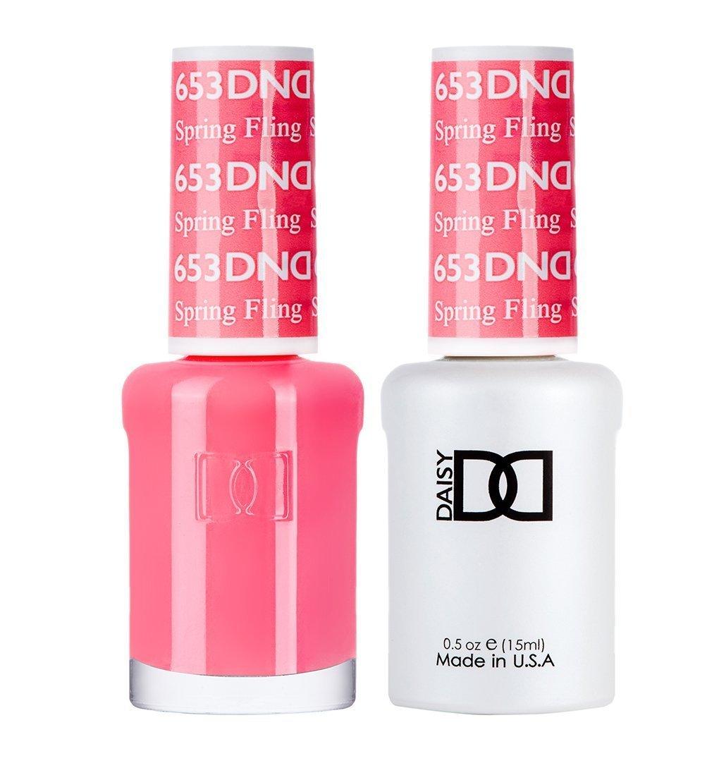 DND Gel Nail Polish Duo - 653 Coral Colors - Spring Fling