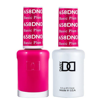 DND Gel Nail Polish Duo - 658 Pink Colors - Basic Plum by DND - Daisy Nail Designs sold by DTK Nail Supply