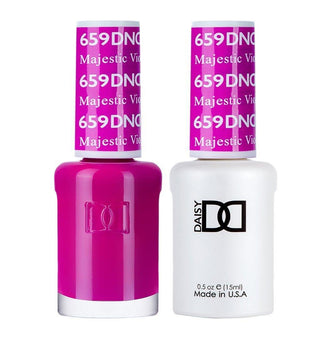 DND Gel Nail Polish Duo - 659 Pink Colors - Majestic Violet by DND - Daisy Nail Designs sold by DTK Nail Supply