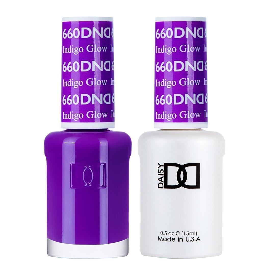 DND Gel Nail Polish Duo - 660 Purple Colors - Indigo Glow