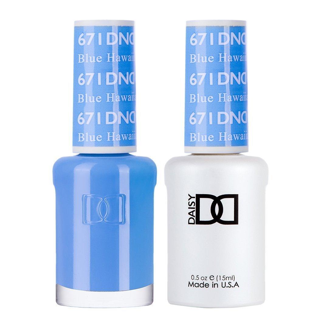 DND Gel Nail Polish Duo - 671 Blue Colors - Blue Hawaiian