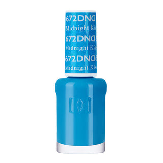 DND Nail Lacquer - 672 Blue Colors - Midnight Kiss