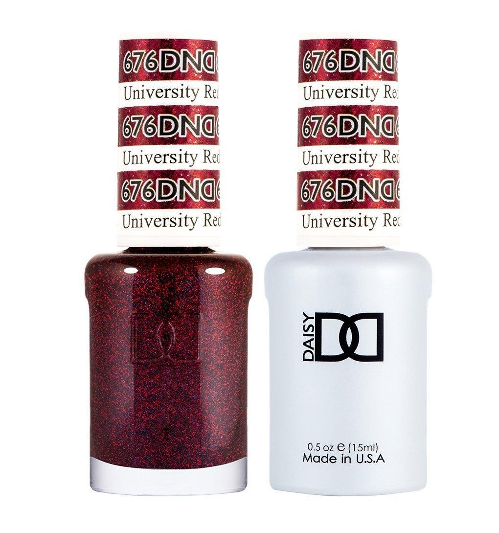 DND Gel Nail Polish Duo - 676 Red Colors - University Red