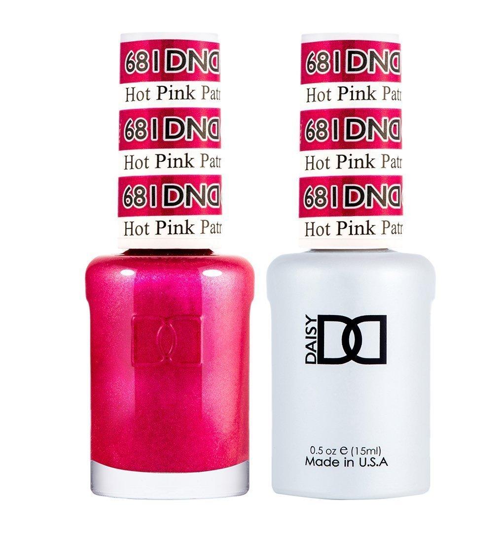 DND Gel Nail Polish Duo - 681 Pink Colors - Hot Pink Patrol