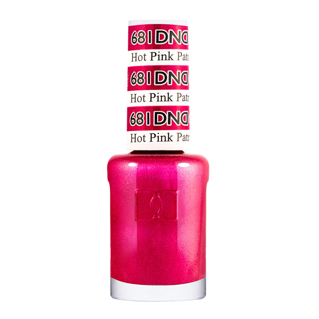 DND Nail Lacquer - 681 Pink Colors - Hot Pink Patrol