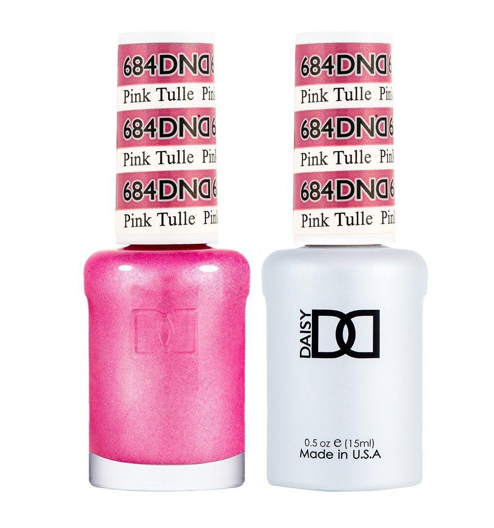 DND Gel Nail Polish Duo - 684 Pink Colors - Pink Tulle by DND - Daisy Nail Designs sold by DTK Nail Supply