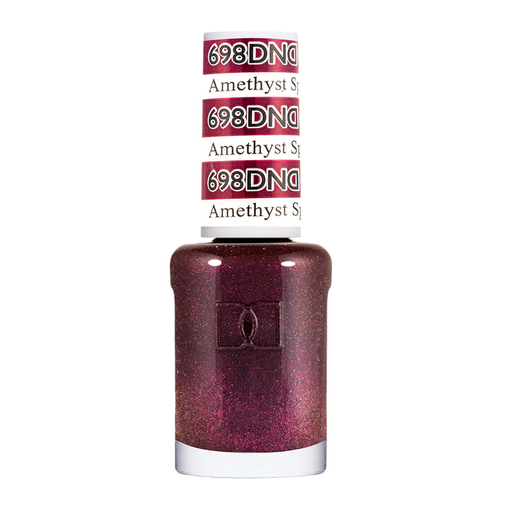 DND Nail Lacquer - 698 Purple Colors - Amethyst Sparkles