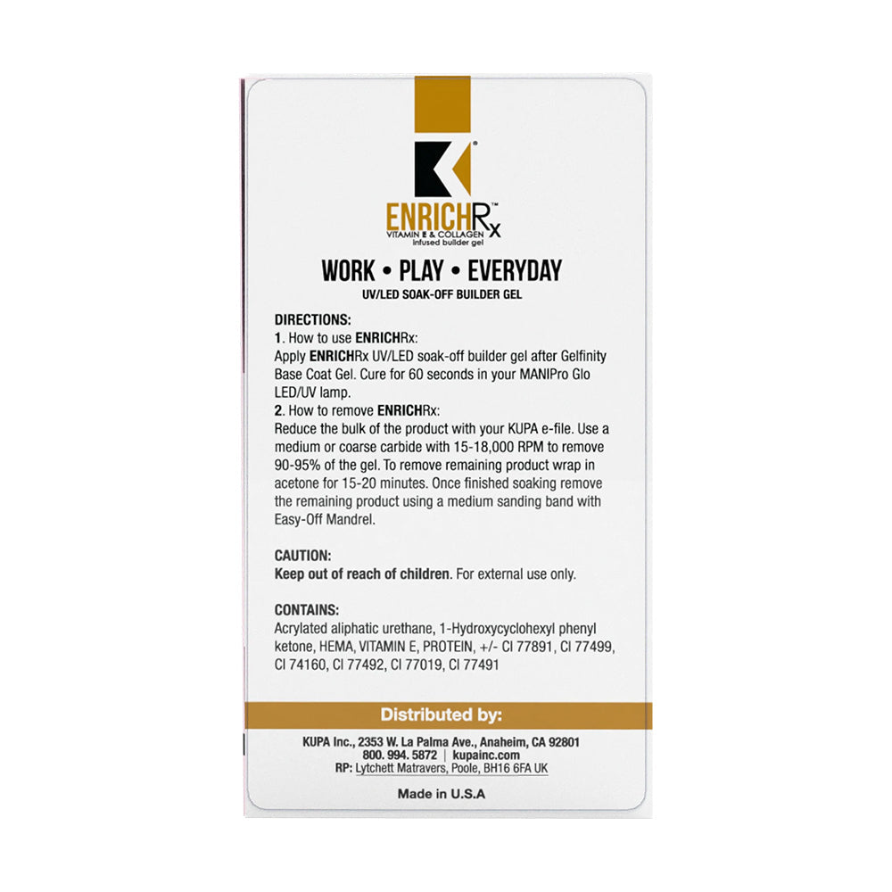  KUPA - Enrichrx Ultra Clear by KUPA sold by DTK Nail Supply