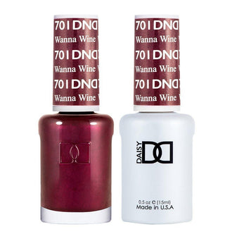 DND Gel Nail Polish Duo - 701 Purple Colors - Wanna Wine by DND - Daisy Nail Designs sold by DTK Nail Supply
