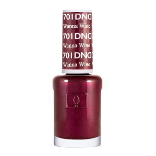 DND Nail Lacquer - 701 Purple Colors - Wanna Wine