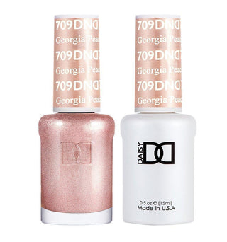 DND Gel Nail Polish Duo - 709 Gold Colors - Georgia Peach by DND - Daisy Nail Designs sold by DTK Nail Supply