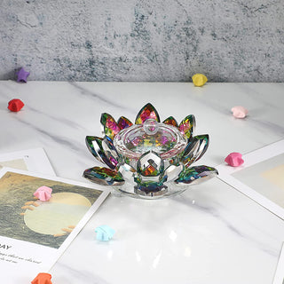 Crystal Lotus Flower Dappen Dish - Multicolor #3