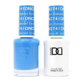 DND Gel Nail Polish Duo - 741 Blue Colors - Diamond Eyes by DND - Daisy Nail Designs sold by DTK Nail Supply