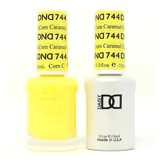 DND Gel Nail Polish Duo - 744 Yellow Colors - Caramel Corn by DND - Daisy Nail Designs sold by DTK Nail Supply