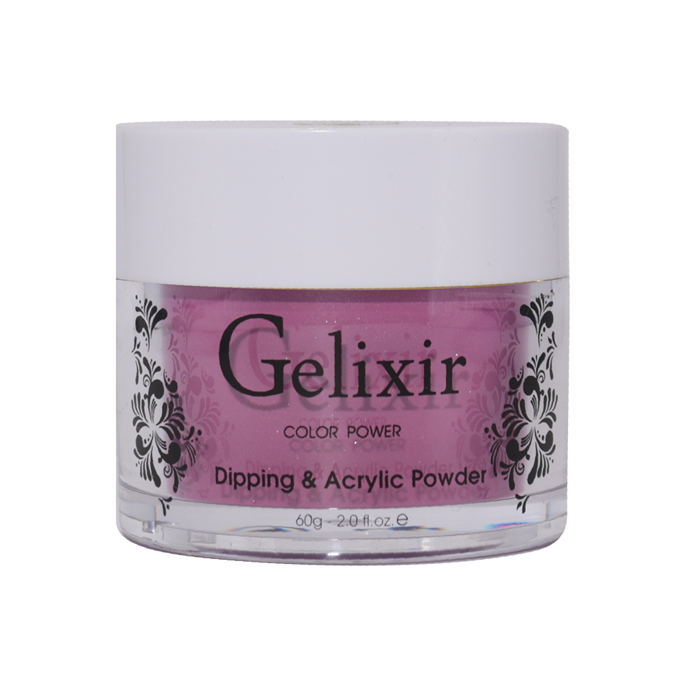 Gelixir Acrylic & Powder Dip Nails 074 Pansy Purple - Purple Glitter Colors