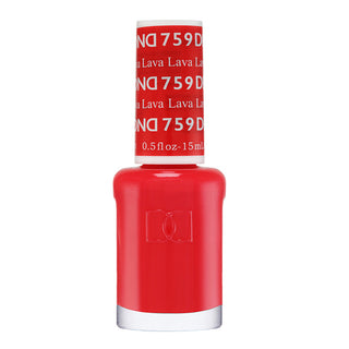 DND Nail Lacquer - 759 Red Colors - Lava
