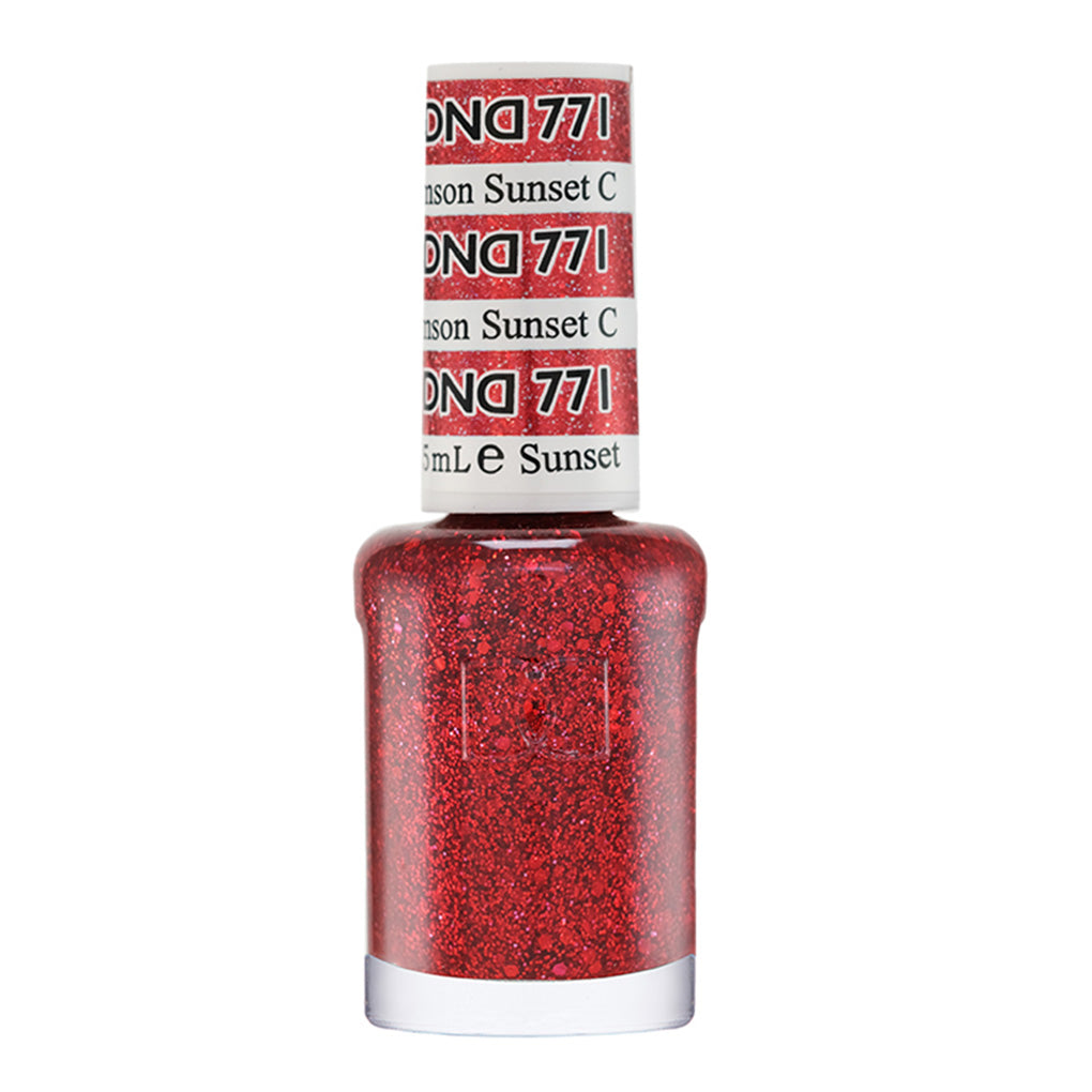 DND Nail Lacquer - 771 Red Colors - Crimson Sunset