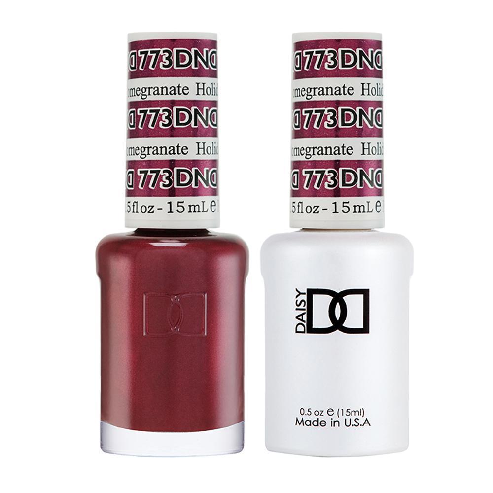 DND Gel Nail Polish Duo - 773 Red Colors - Holiday Pomegranate by DND - Daisy Nail Designs sold by DTK Nail Supply