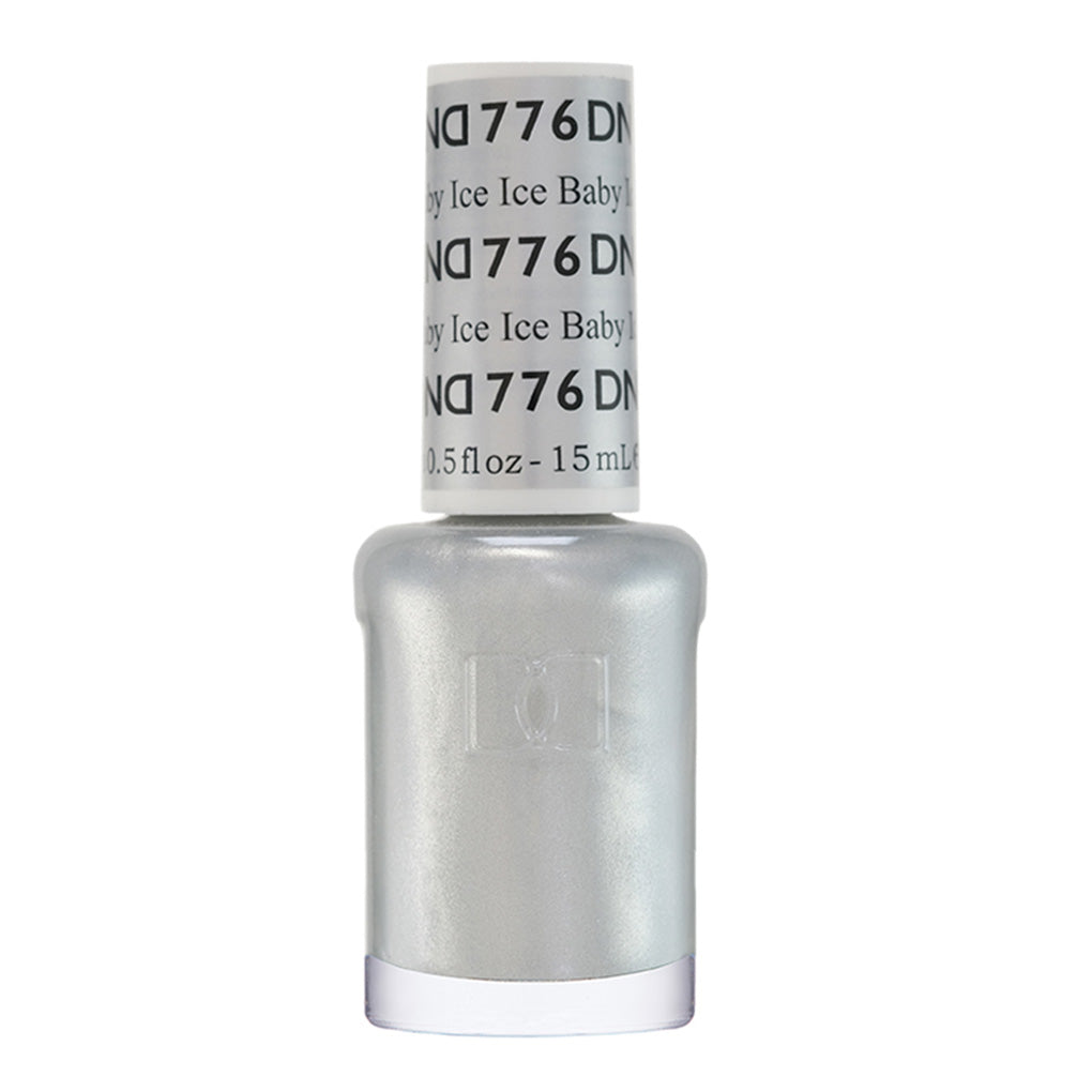 DND Nail Lacquer - 776 Silver Colors - Ice Ice Baby