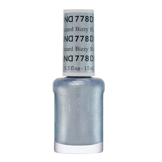 DND Nail Lacquer - 778 Silver Colors - Bizzy Blizzard