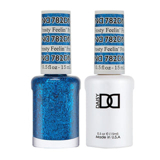 DND Gel Nail Polish Duo - 782 Blue Colors - Feelin' Frosty by DND - Daisy Nail Designs sold by DTK Nail Supply