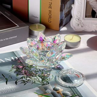 Crystal Lotus Flower Dappen Dish - Ab Color #2