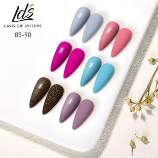  LDS Healthy Gel & Matching Lacquer Starter Kit: 85,86,87,88,89,90,Base,Top & Strengthener