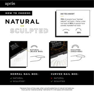 APRES - Gel-X™ Natural Coffin Medium Box of Tips