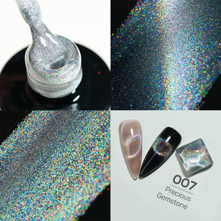 LDS 07 Precious Gemstone - Gel Polish 0.5 oz - 9D Rainbow Cat Eyes