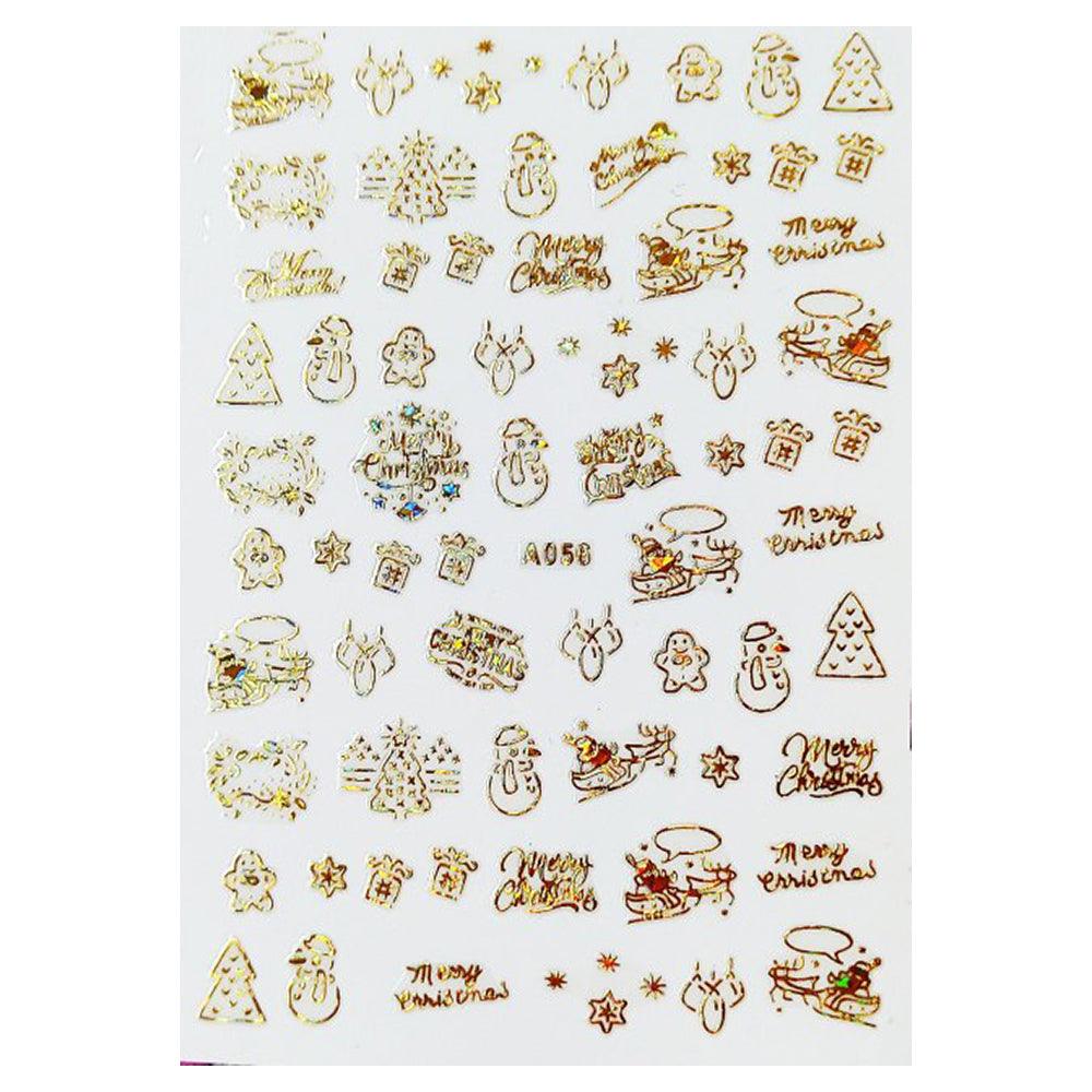 3D Winter Nail Art Stickers A056G